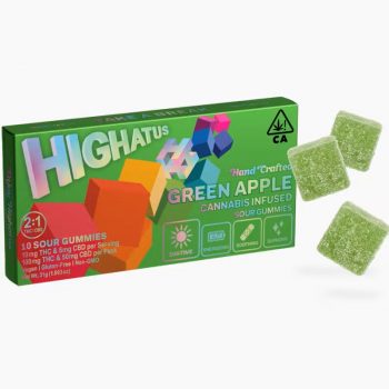 Highatus - Green Apple - Sour Gummy 100MG
