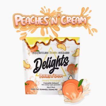 Delights Gummies  - Peaches N Cream - 100MG
